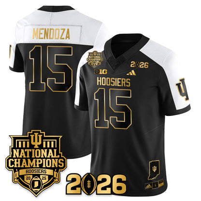 Indiana H Vapor Limited Football Gold Jersey - 2025 National Champions - Stitched