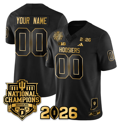 Indiana H Vapor Limited Football Gold Jersey - 2025 National Champions - Stitched
