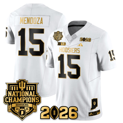 Indiana H Vapor Limited Football Gold Jersey - 2025 National Champions - Stitched
