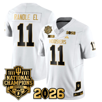 Indiana H Vapor Limited Football Gold Jersey - 2025 National Champions - Stitched