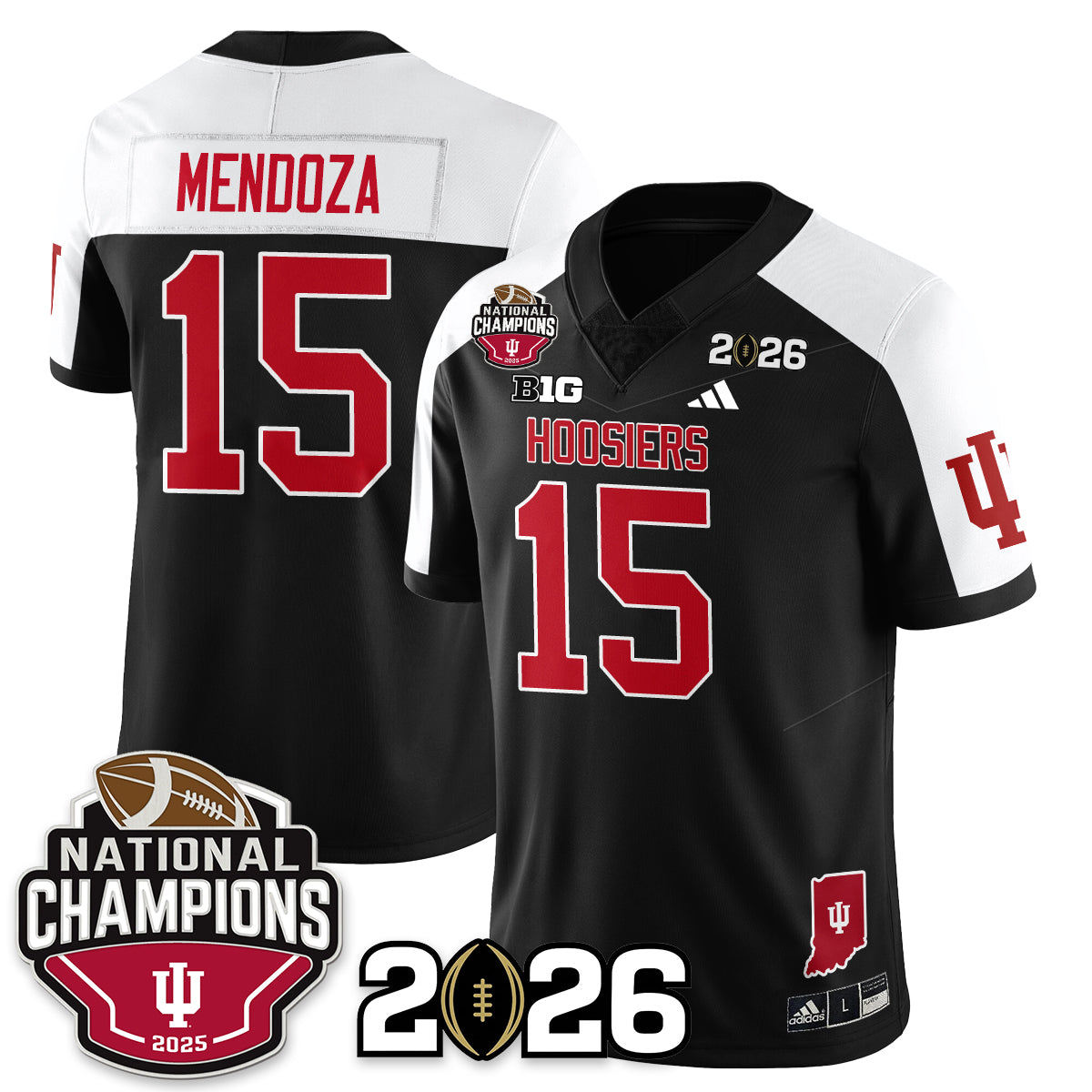 Indiana H Vapor Limited Football Jersey V3 - 2025 National Champions - Stitched