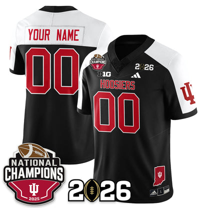 Custom Indiana H Vapor Limited Football Jersey V3 - 2025 National Champions - Stitched