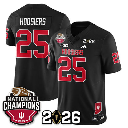 Indiana H Vapor Limited Football Jersey V3 - 2025 National Champions - Stitched