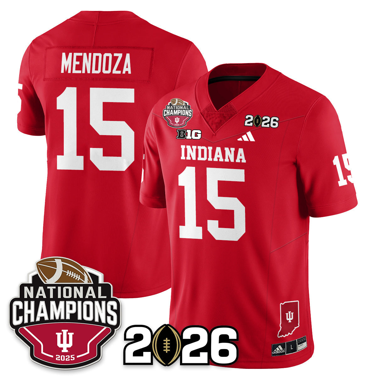 Indiana H Vapor Limited Football Jersey V3 - 2025 National Champions - Stitched