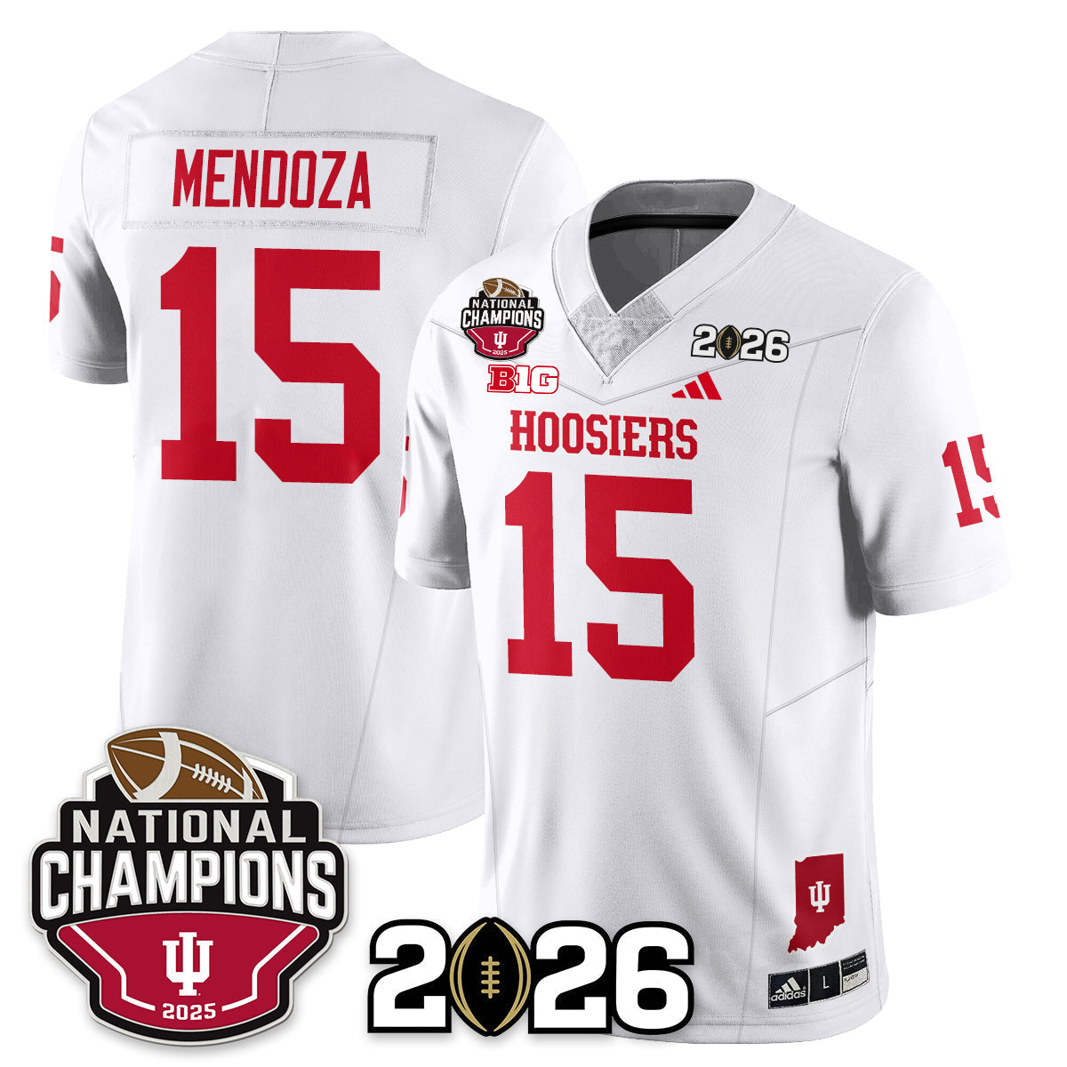 Indiana H Vapor Limited Football Jersey V3 - 2025 National Champions - Stitched