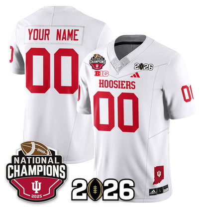 Custom Indiana H Vapor Limited Football Jersey V3 - 2025 National Champions - Stitched