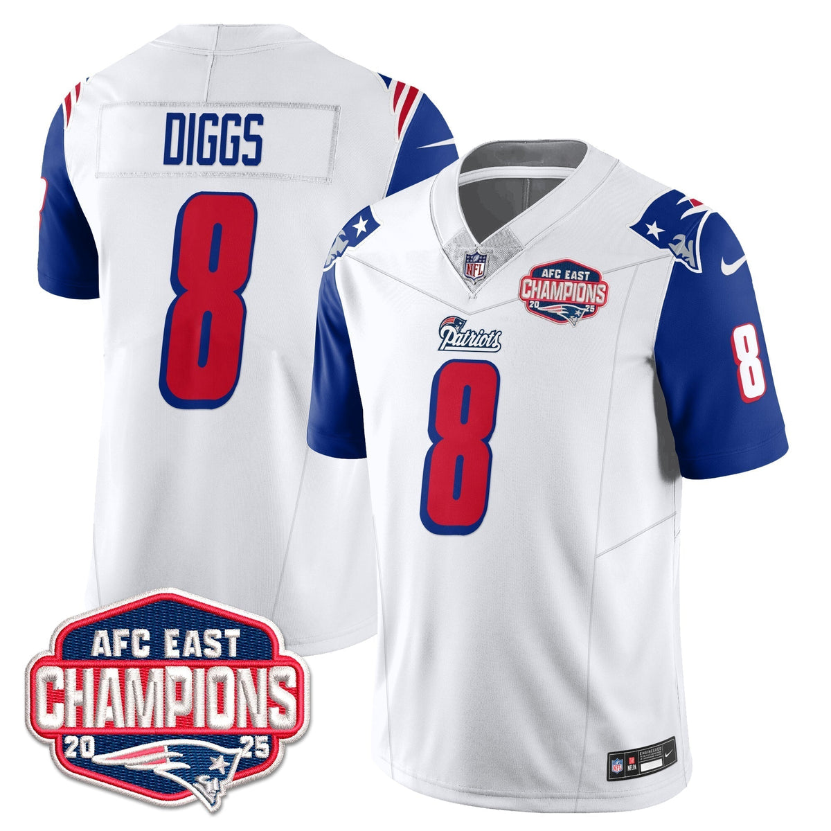 NE 1996 Throwback Limited Vapor Jersey – Stitched
