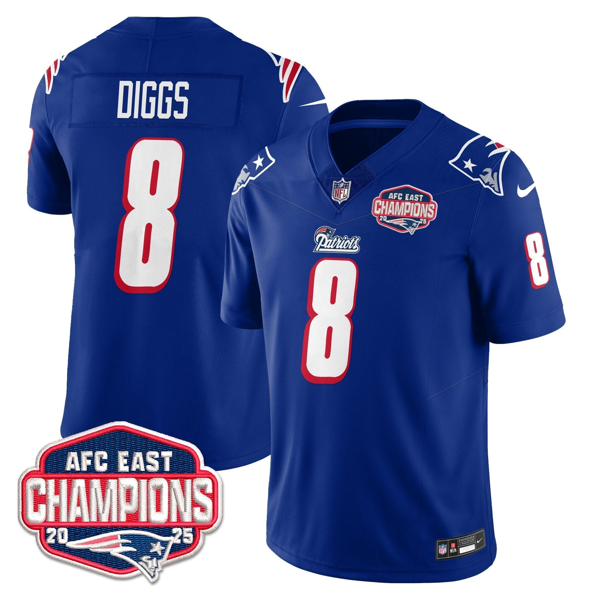 NE 1996 Throwback Limited Vapor Jersey – Stitched