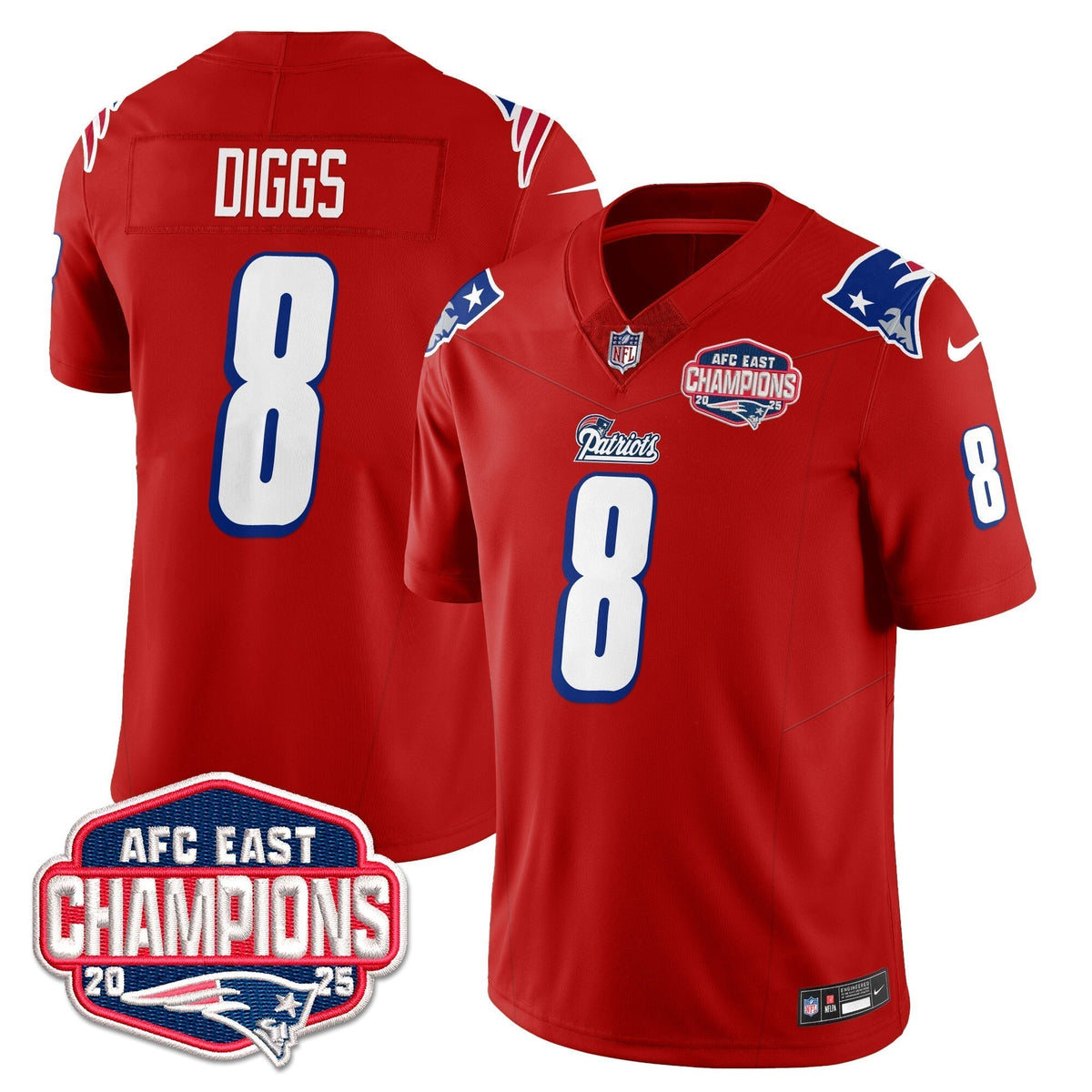 NE 1996 Throwback Limited Vapor Jersey – Stitched