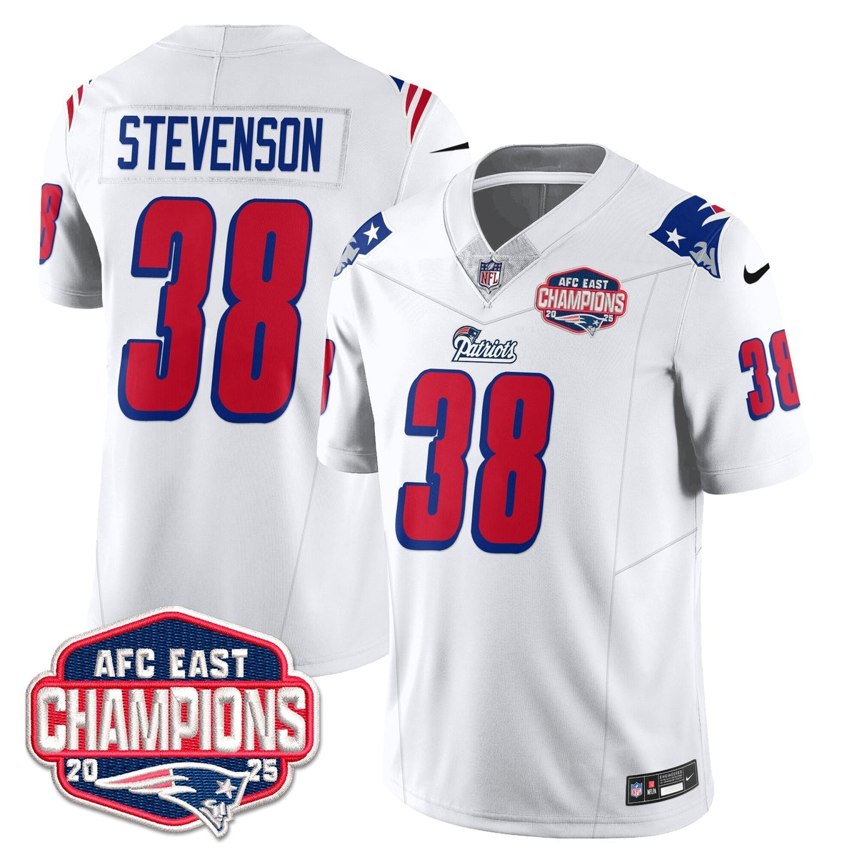 NE 1996 Throwback Limited Vapor Jersey – Stitched