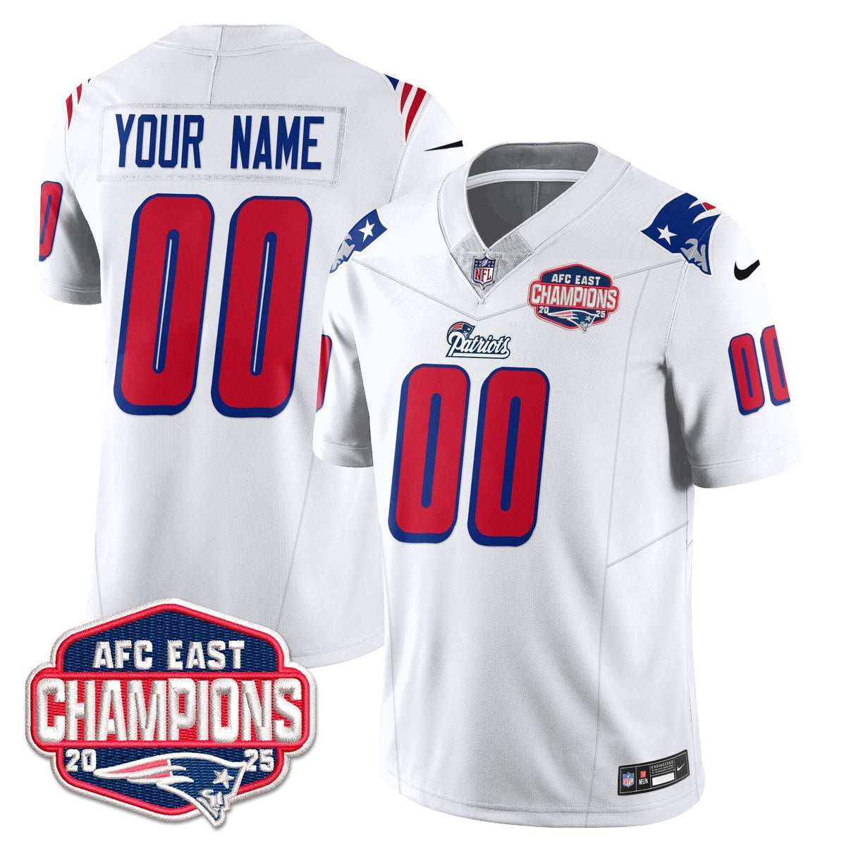 NE 1996 Throwback Limited Vapor Jersey – Stitched