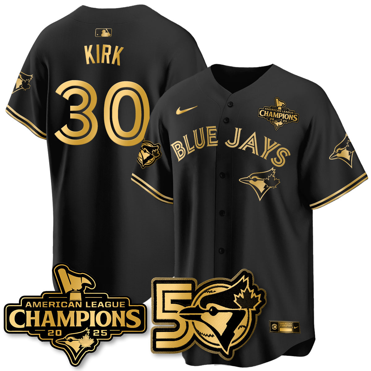 TBJ 2025 American League Champions Vapor Limited Jersey - 50th Season - Stitched