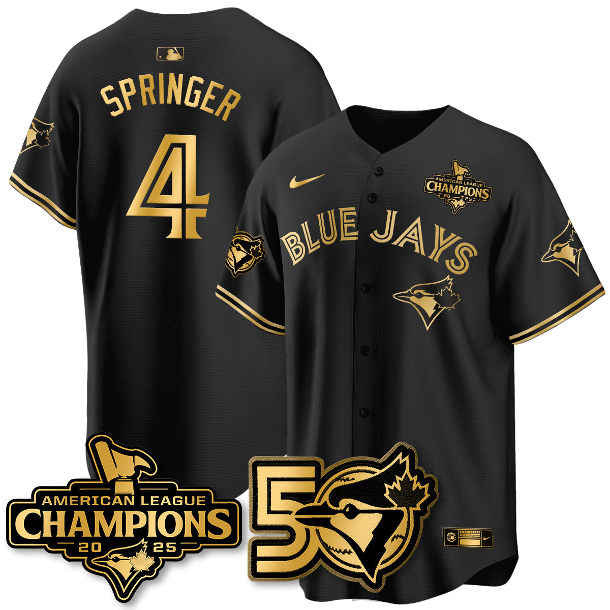 TBJ 2025 American League Champions Vapor Limited Jersey - 50th Season - Stitched