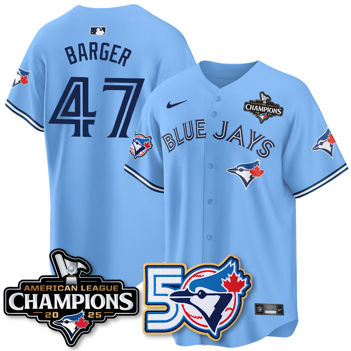 TBJ 2025 American League Champions Vapor Limited Jersey - 50th Season - Stitched