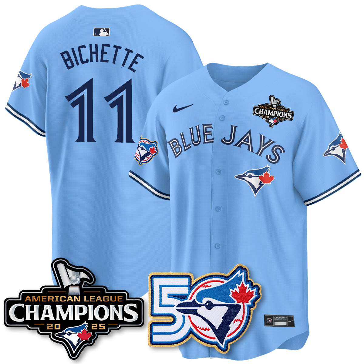 TBJ 2025 American League Champions Vapor Limited Jersey - 50th Season - Stitched