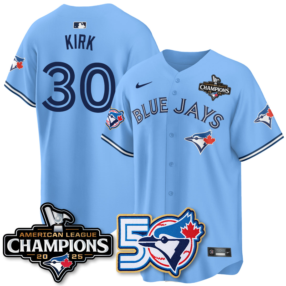 TBJ 2025 American League Champions Vapor Limited Jersey - 50th Season - Stitched