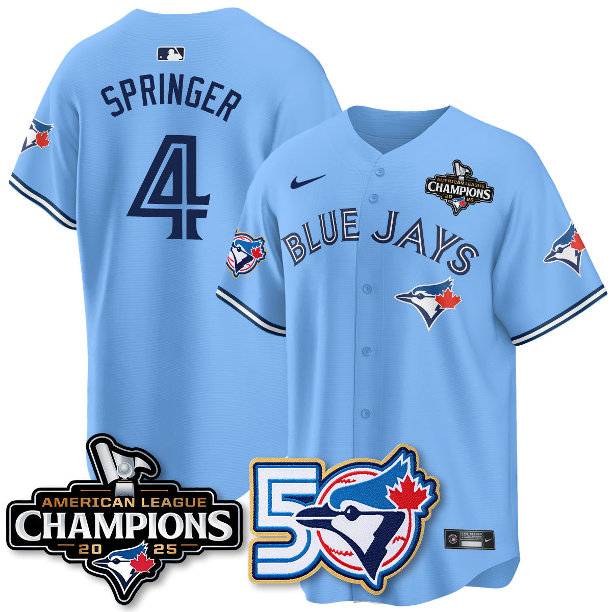 TBJ 2025 American League Champions Vapor Limited Jersey - 50th Season - Stitched