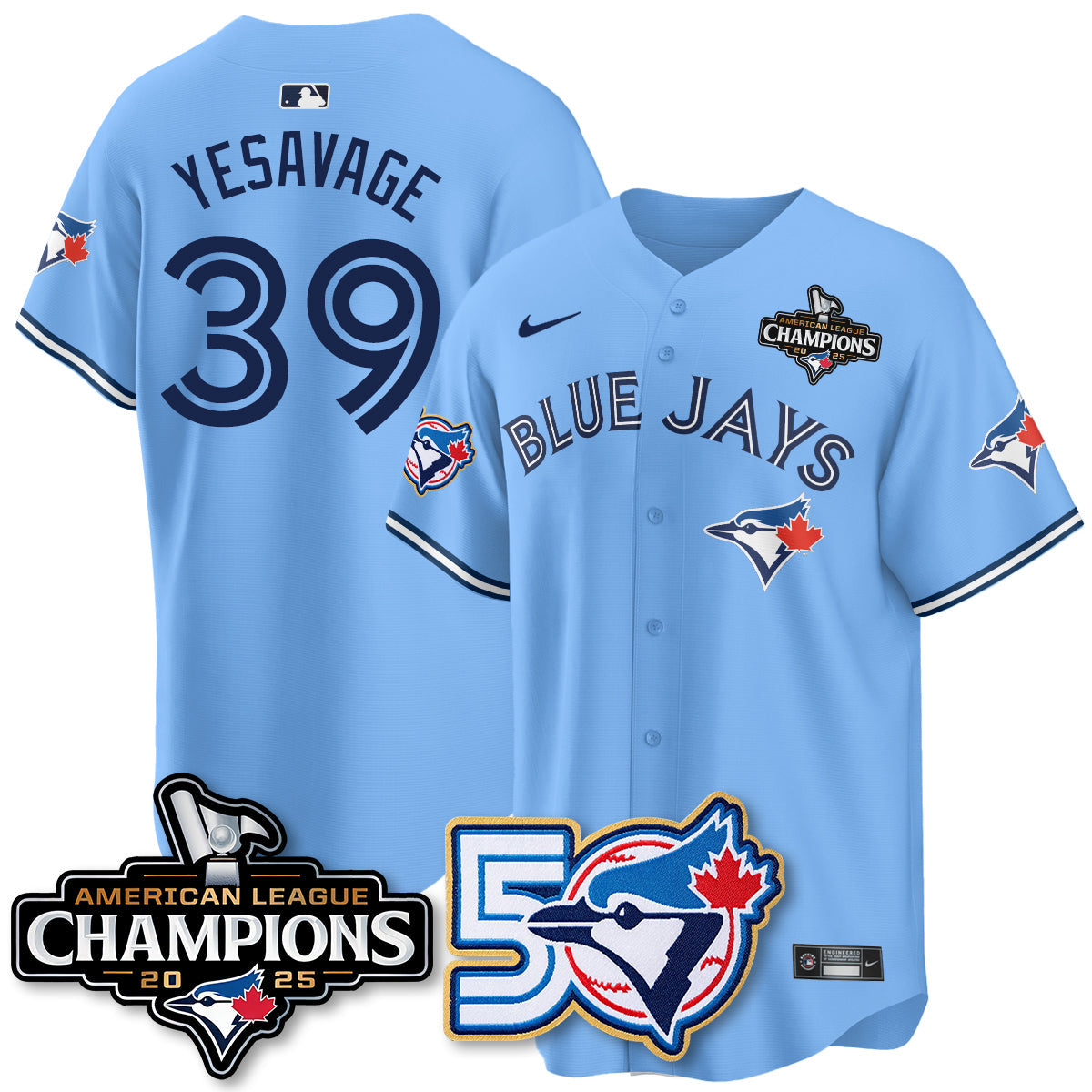 TBJ 2025 American League Champions Vapor Limited Jersey - 50th Season - Stitched