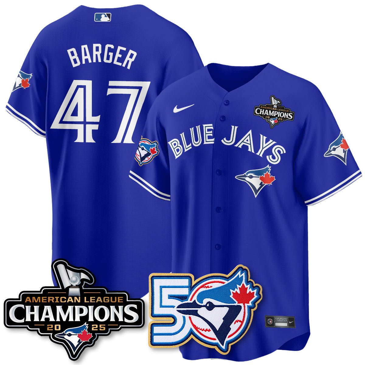 TBJ 2025 American League Champions Vapor Limited Jersey - 50th Season - Stitched