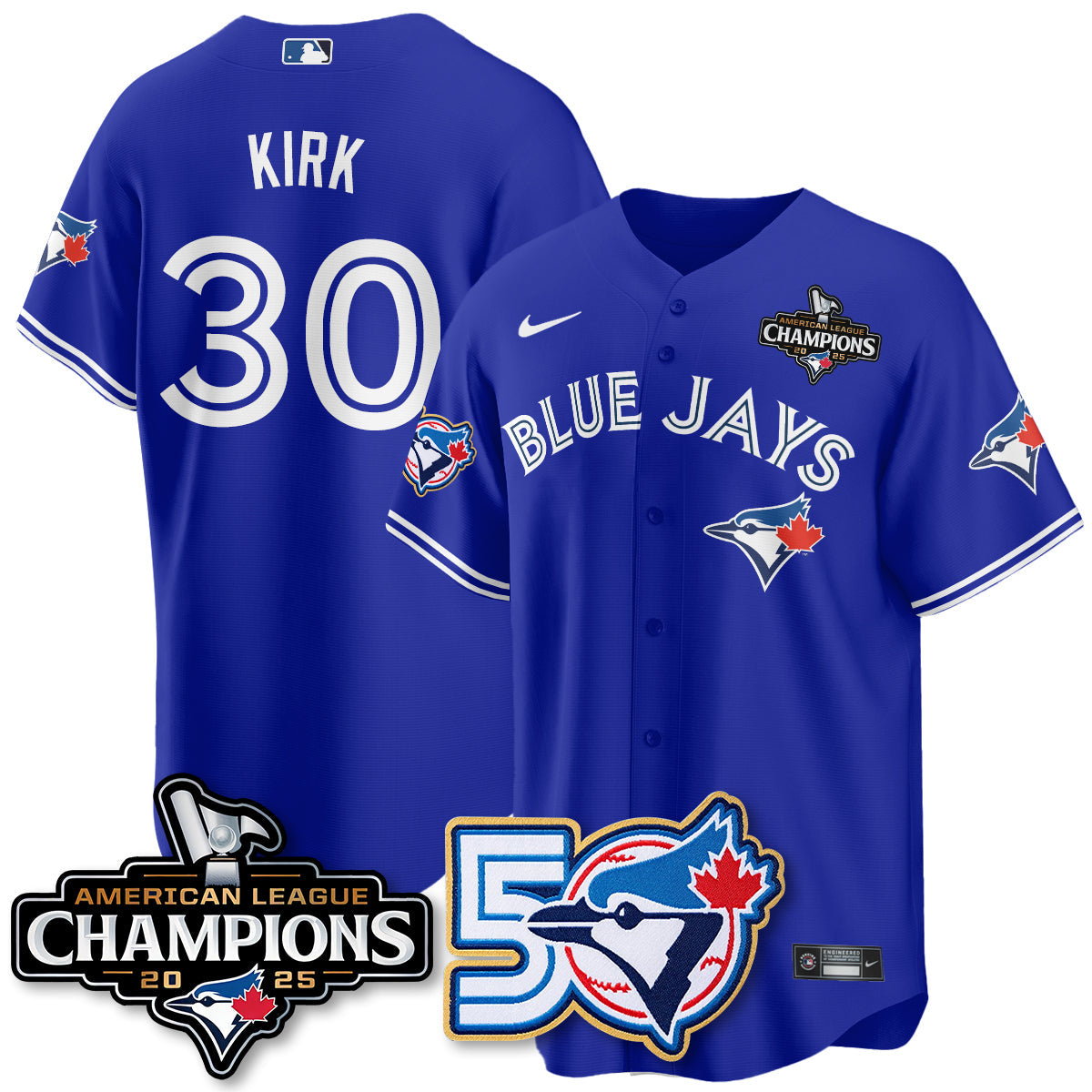 TBJ 2025 American League Champions Vapor Limited Jersey - 50th Season - Stitched