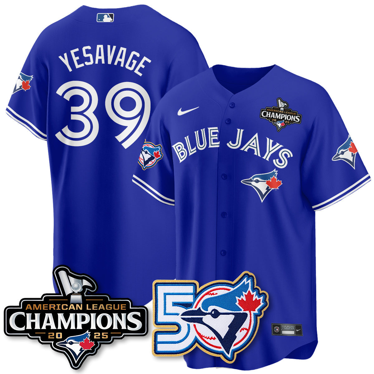 TBJ 2025 American League Champions Vapor Limited Jersey - 50th Season - Stitched