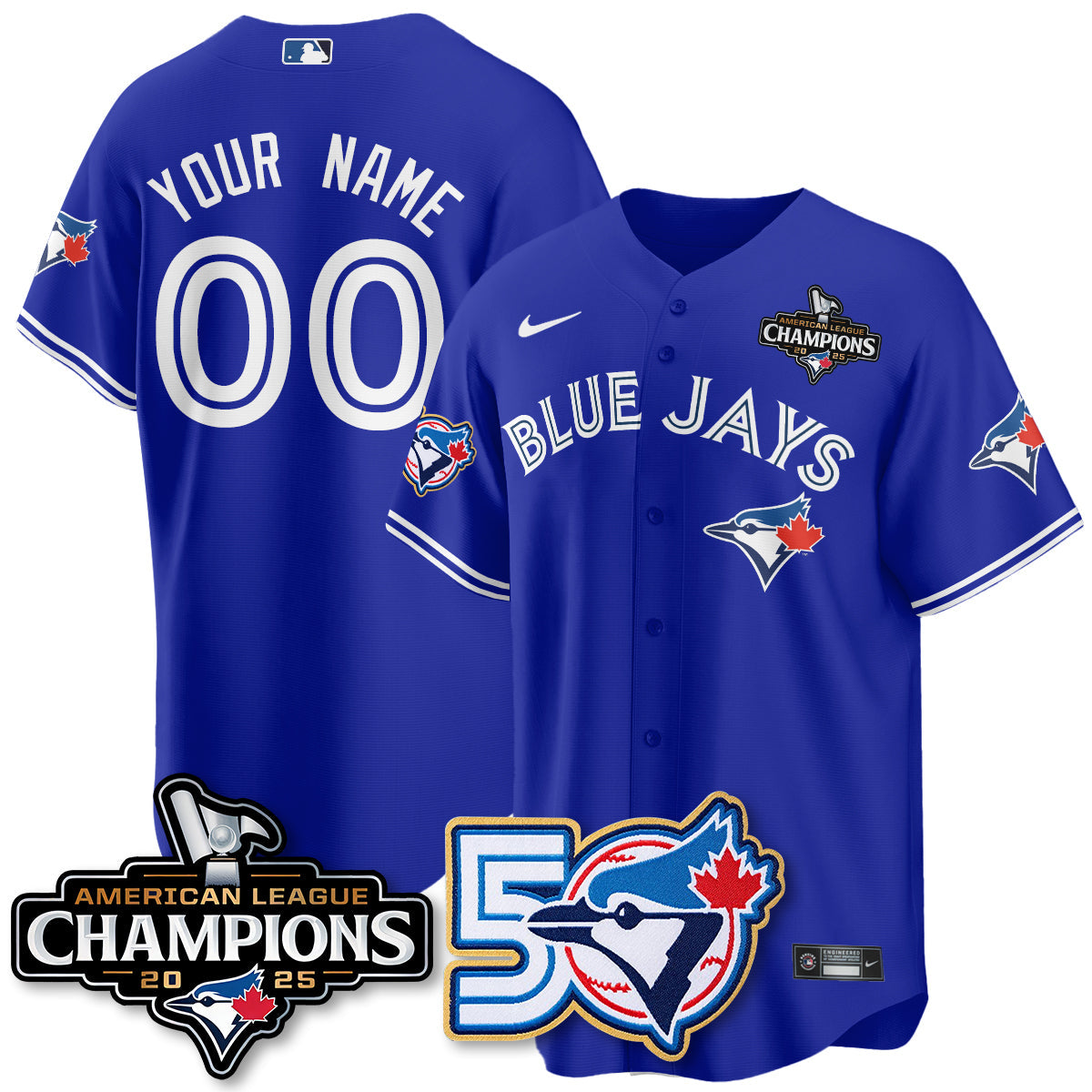 TBJ 2025 American League Champions Vapor Limited Jersey - 50th Season - Stitched
