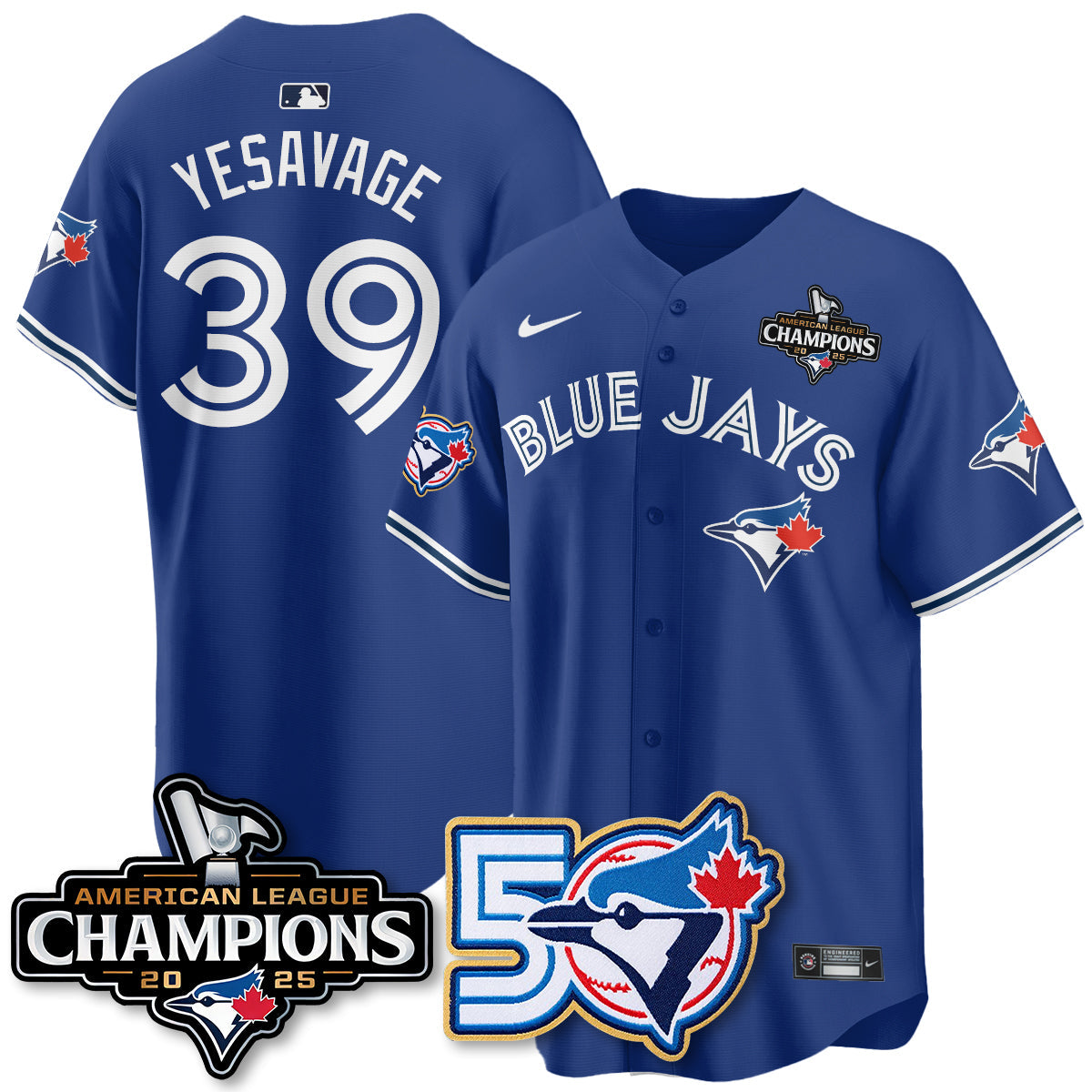 TBJ 2025 American League Champions Vapor Limited Jersey - 50th Season - Stitched