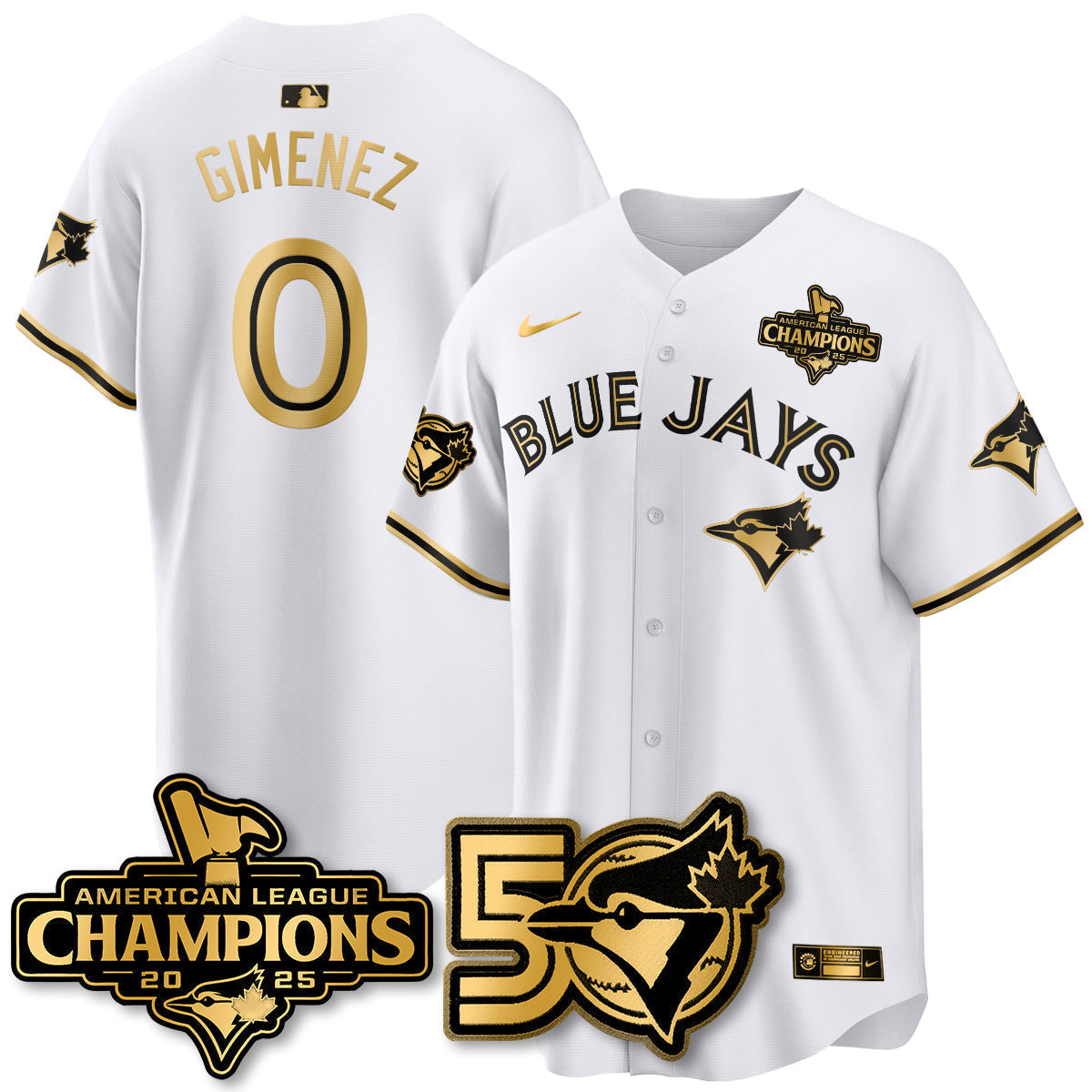 TBJ 2025 American League Champions Vapor Limited Jersey - 50th Season - Stitched
