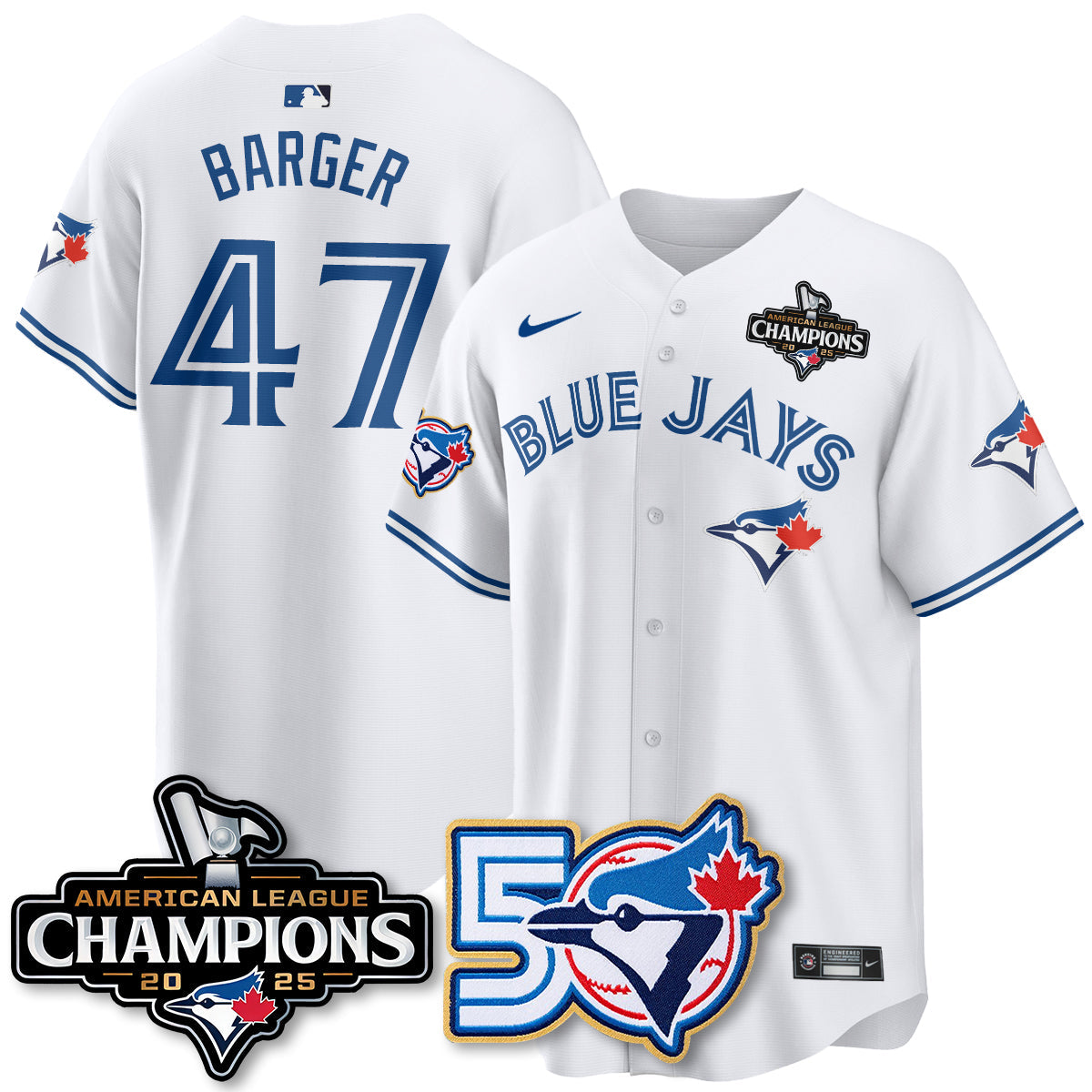 TBJ 2025 American League Champions Vapor Limited Jersey - 50th Season - Stitched