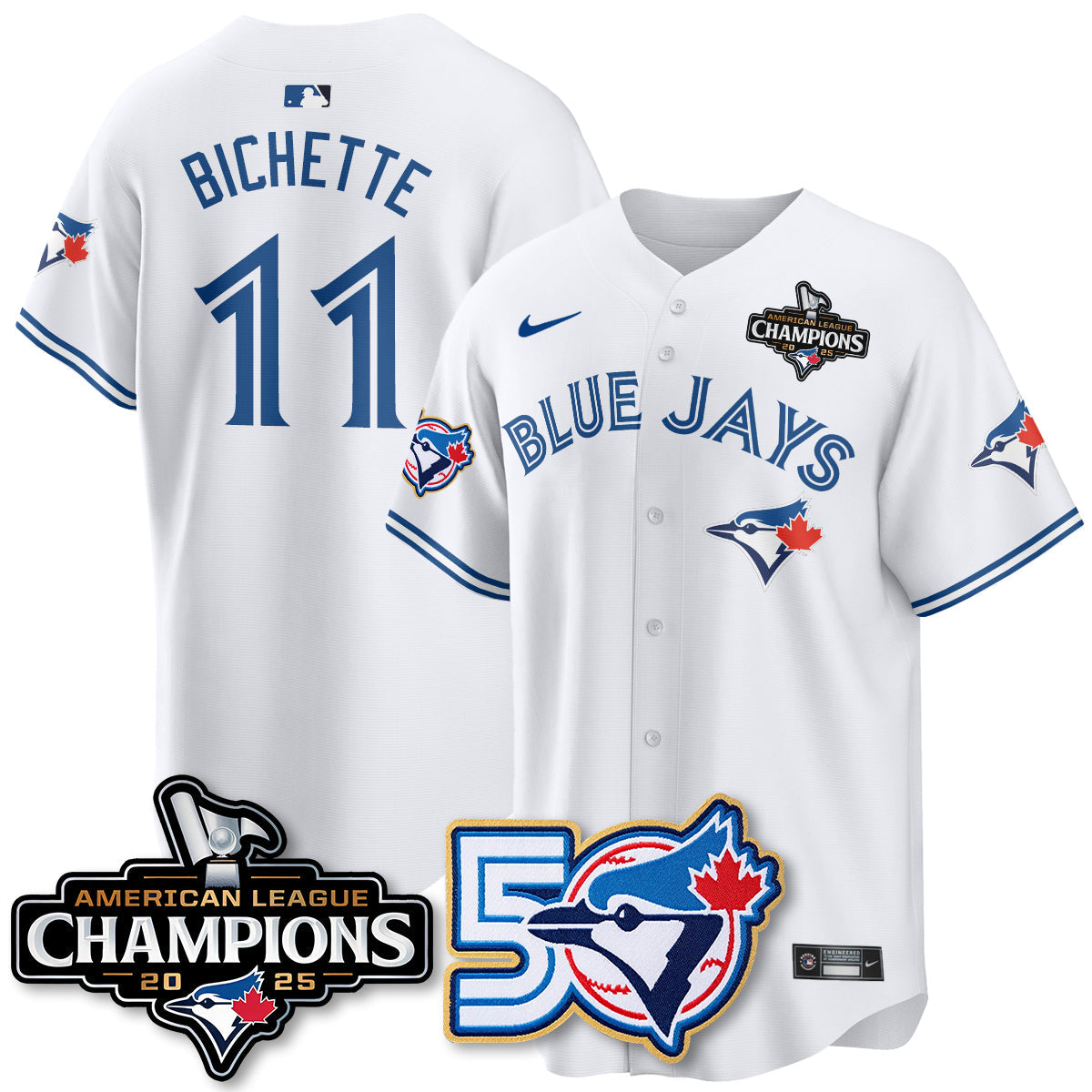TBJ 2025 American League Champions Vapor Limited Jersey - 50th Season - Stitched