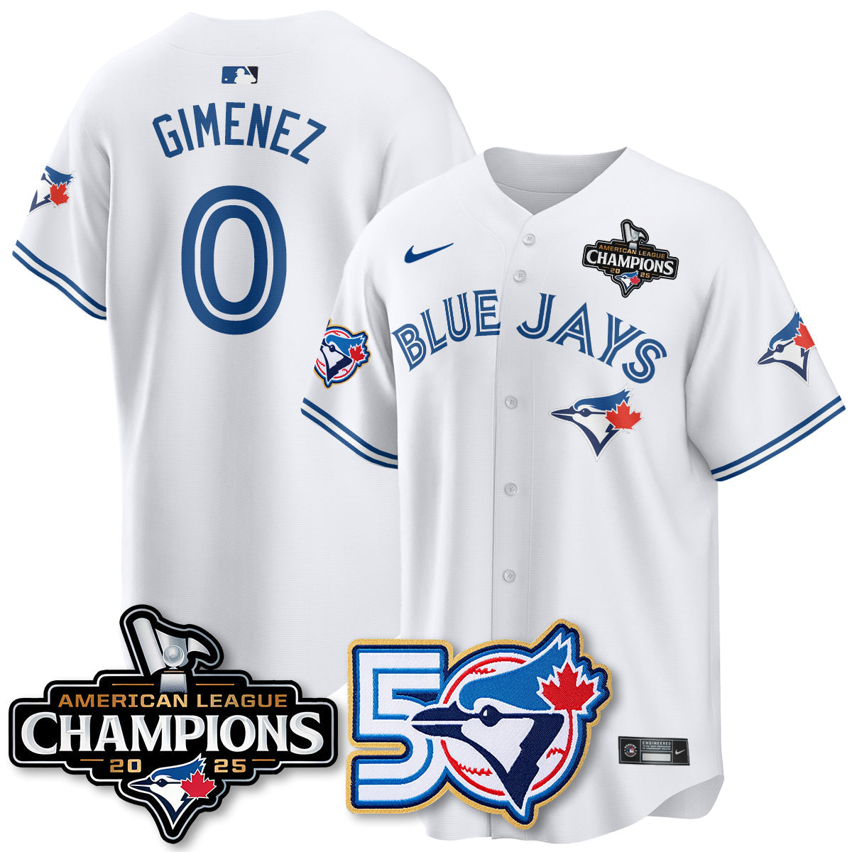 TBJ 2025 American League Champions Vapor Limited Jersey - 50th Season - Stitched