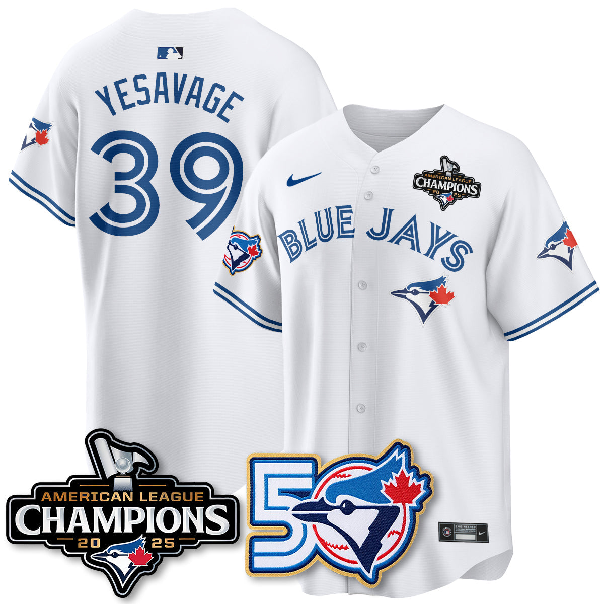 TBJ 2025 American League Champions Vapor Limited Jersey - 50th Season - Stitched