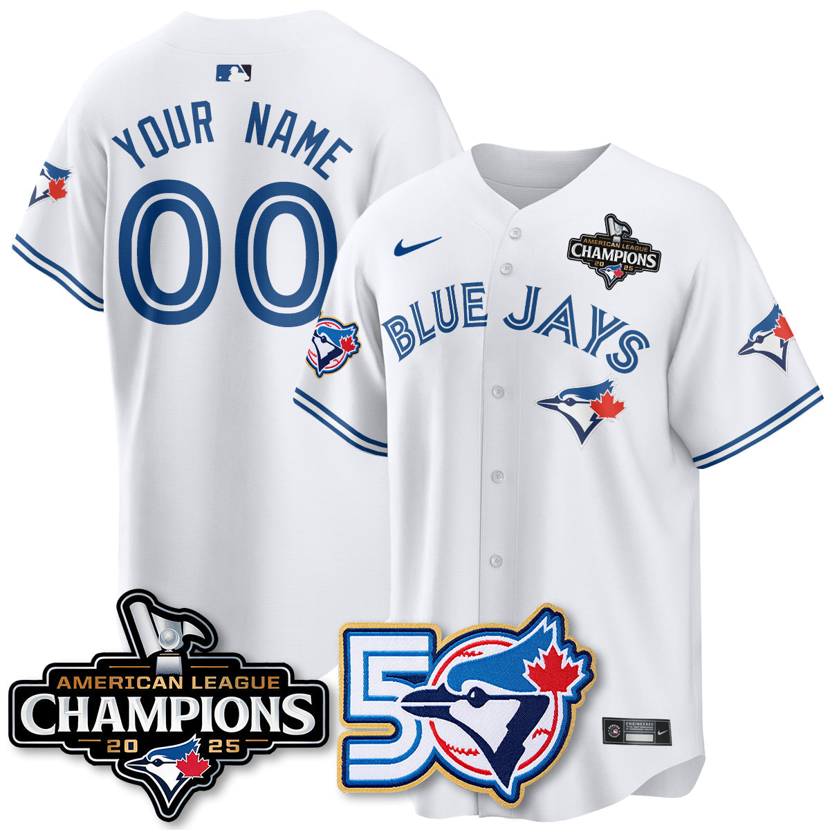 TBJ 2025 American League Champions Vapor Limited Jersey - 50th Season - Stitched