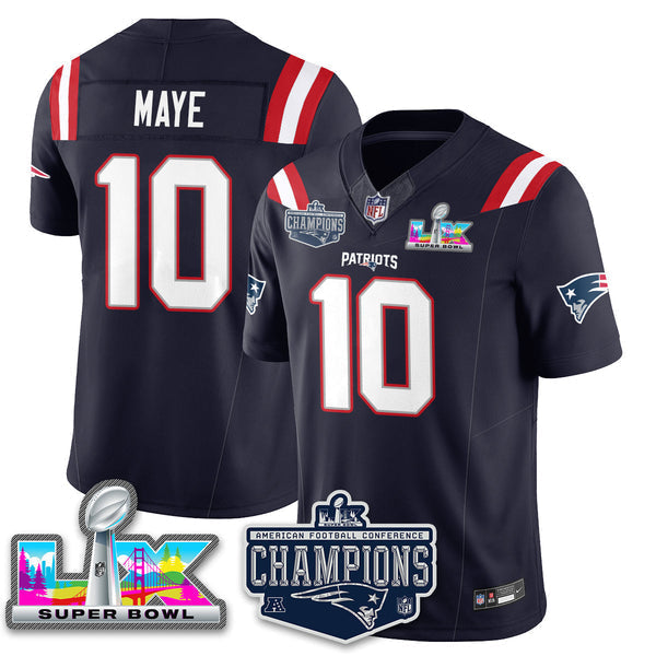 Men' NE 2025 Vapor Jersey - AFC Champions Limited Patch - Stitched n15