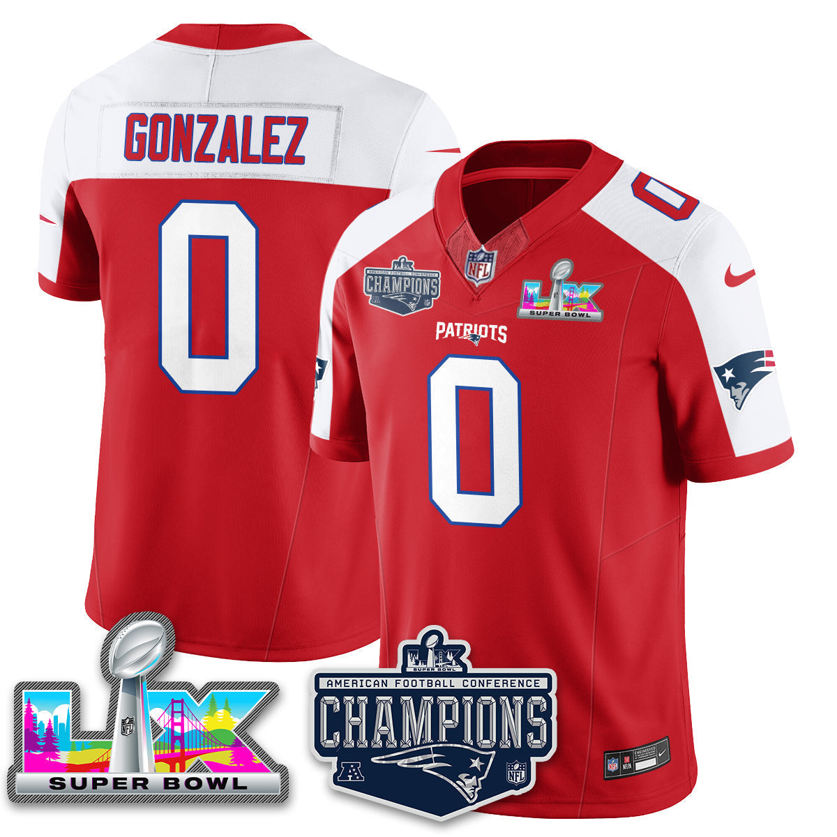 NE 2025 AFC Champions Vapor Limited Jersey - Stitched