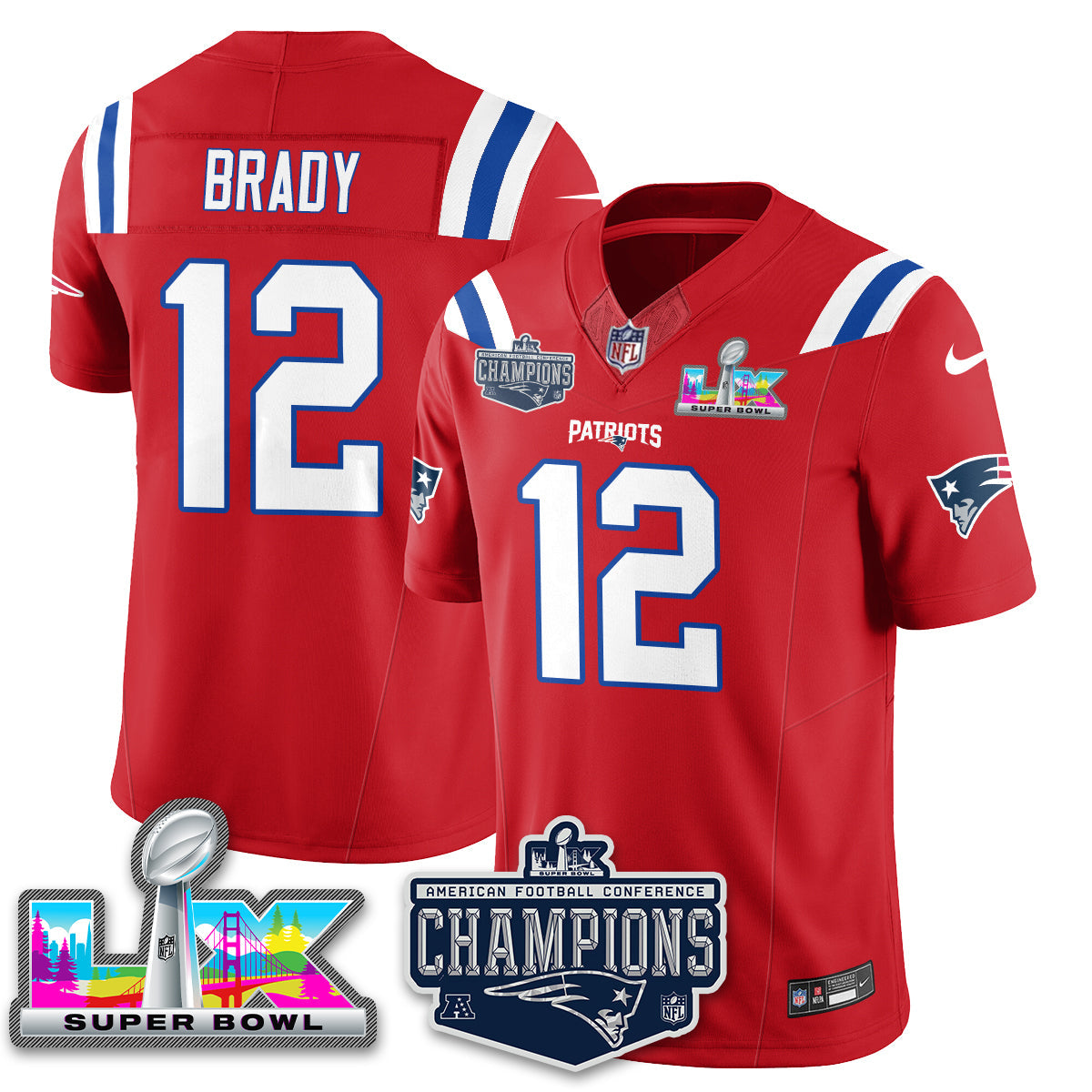 NE 2025 AFC Champions Vapor Limited Jersey - Stitched
