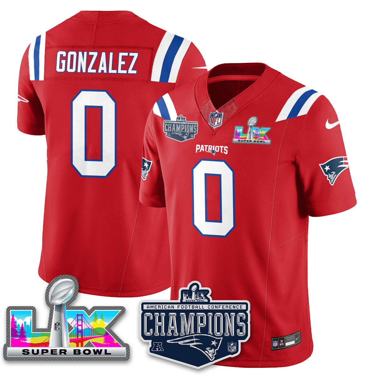 NE 2025 AFC Champions Vapor Limited Jersey - Stitched