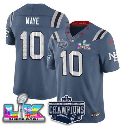 Men' NE 2025 Vapor Jersey - AFC Champions Limited Patch - Stitched n15