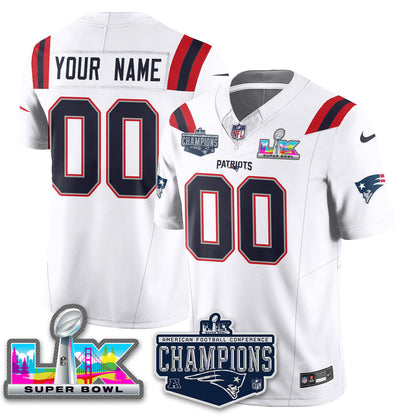 NE 2025 AFC Champions Vapor Limited Custom Jersey - Stitched