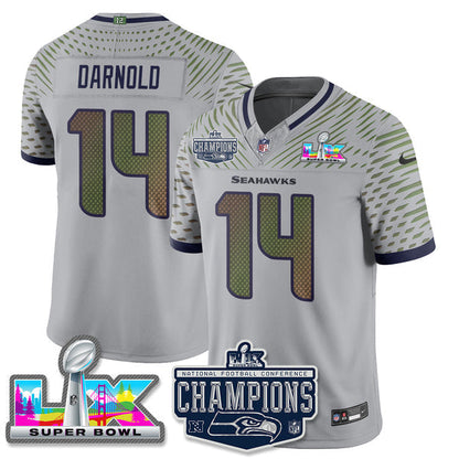 SEA 2025 Vapor Limited Jersey - NFC Champions Limited Patch - Stitched n10