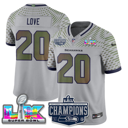 SEA 2025 NFC Champions Vapor Limited Jersey - Stitched