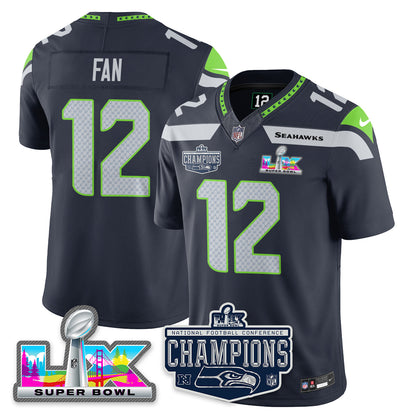 SEA 2025 NFC Champions Vapor Limited Jersey - Stitched