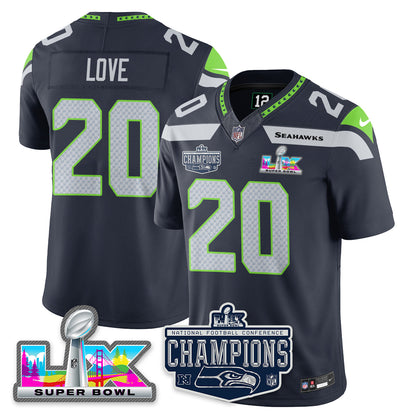 SEA 2025 NFC Champions Vapor Limited Jersey - Stitched