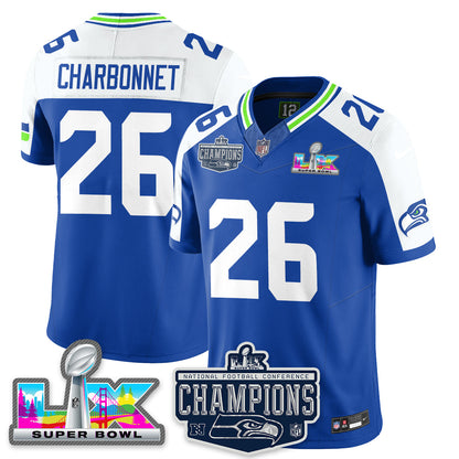 SEA 2025 NFC Champions Vapor Limited Jersey - Stitched