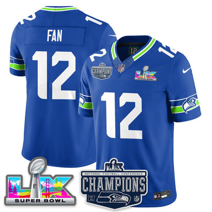 SEA 2025 Vapor Limited Jersey - NFC Champions Limited Patch - Stitched n10