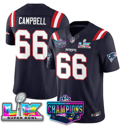 Men' NE 2025 Vapor Jersey - AFC Champions Limited Patch - Stitched n15