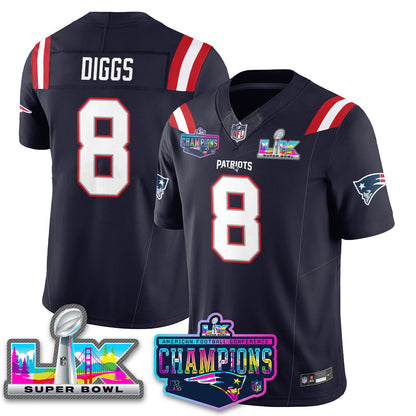 NE 2025 Vapor Jersey - AFC Champions Limited Patch - Stitched