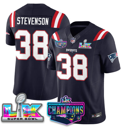 NE 2025 Vapor Jersey - AFC Champions Limited Patch - Stitched