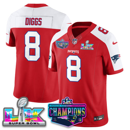NE 2025 Vapor Jersey - AFC Champions Limited Patch - Stitched