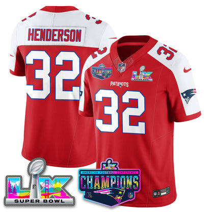NE 2025 Vapor Jersey - AFC Champions Limited Patch - Stitched